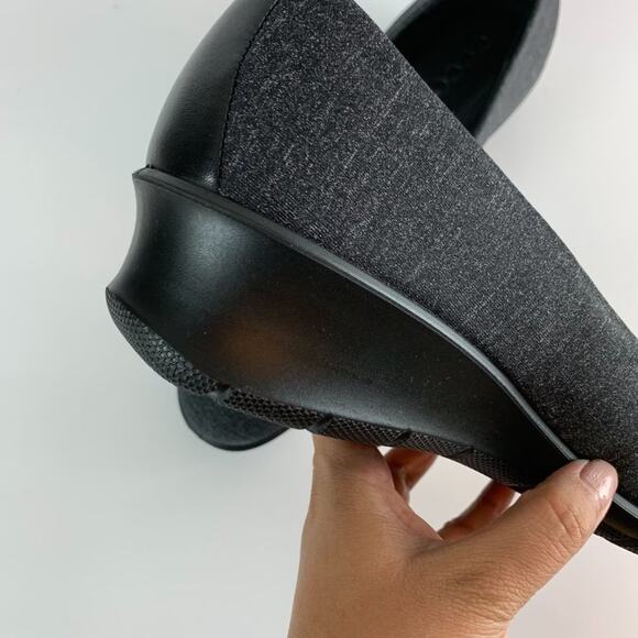 Ecco Felicia Womens Gray Suede Almond Toe Wedge Heel Slip On Shoes Size 10.5 - Picture 7 of 8